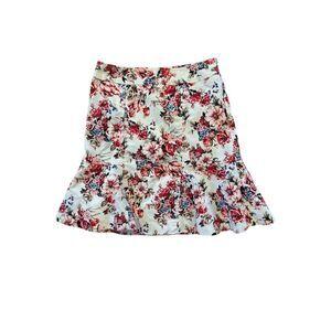 White House Black Market Floral . Skirt Women's Size 0 Multicolor